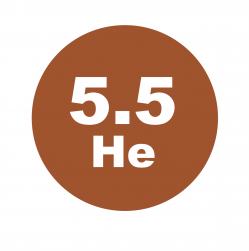 Гелий марка 5.5 (99,9995%), 40л., 150атм